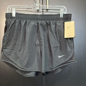 Nike DRI-FIT running shorts,mesh panels,reflective logo,elastic drawstring waist